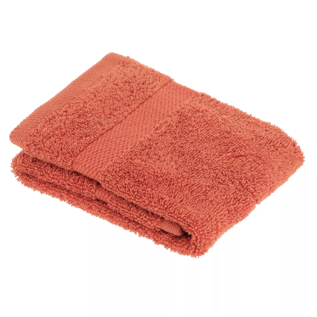 SERVIETTE INVITE 30X50 CM 100% COTON - TERRACOTTA