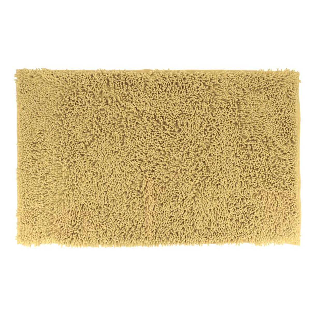 TAPIS MICROFIBRE PETITE CHENILLE 50X80 CM - MOUTARDE