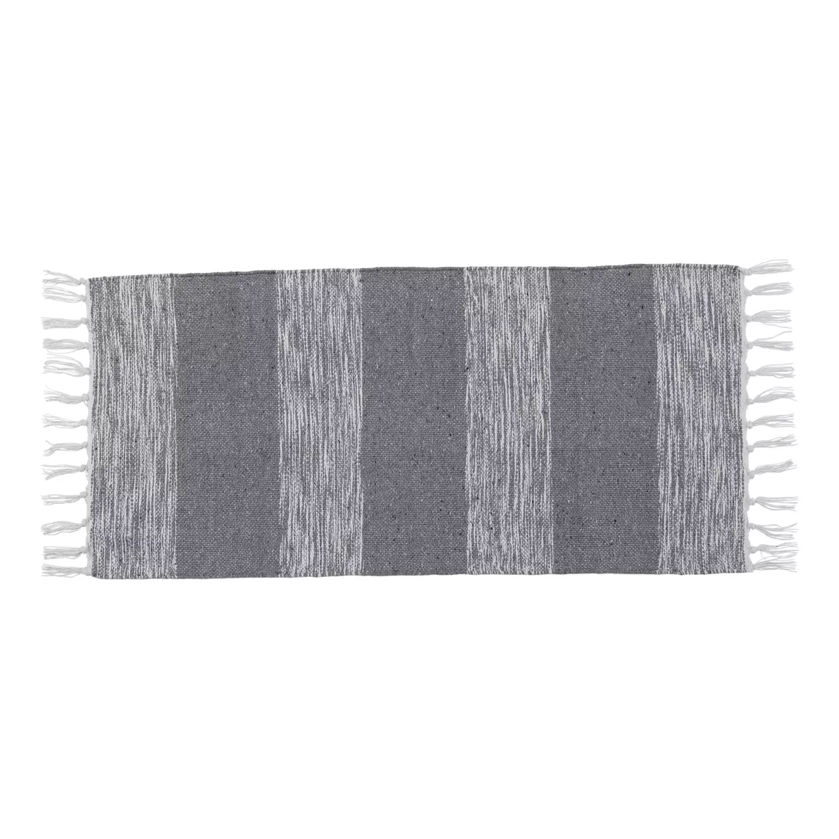 TAPIS AMBRE COTON/AUTRES FIBRES 45X90 CM - GRIS