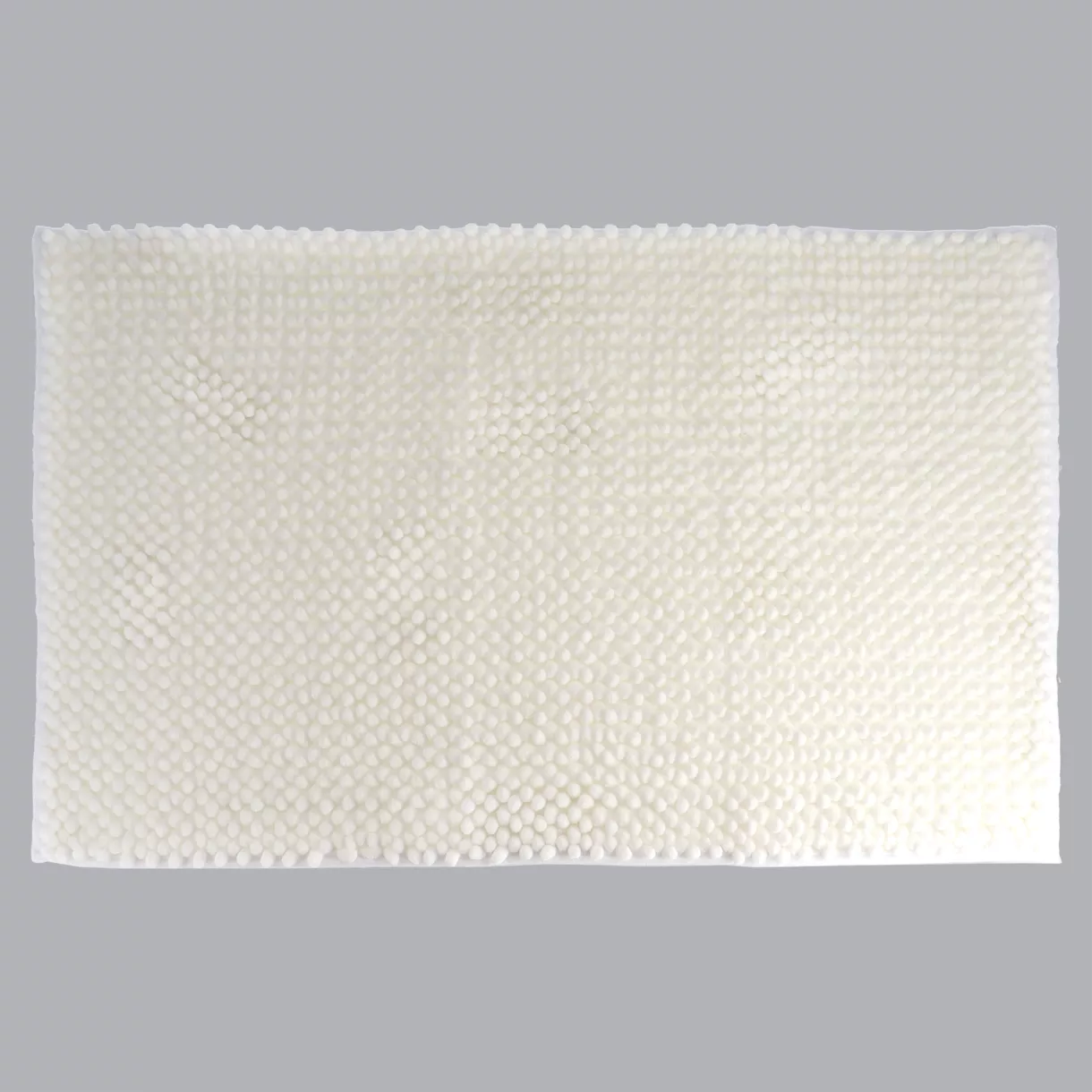 TAPIS MICROFIBRE BOULES 50X80 CM - BLANC
