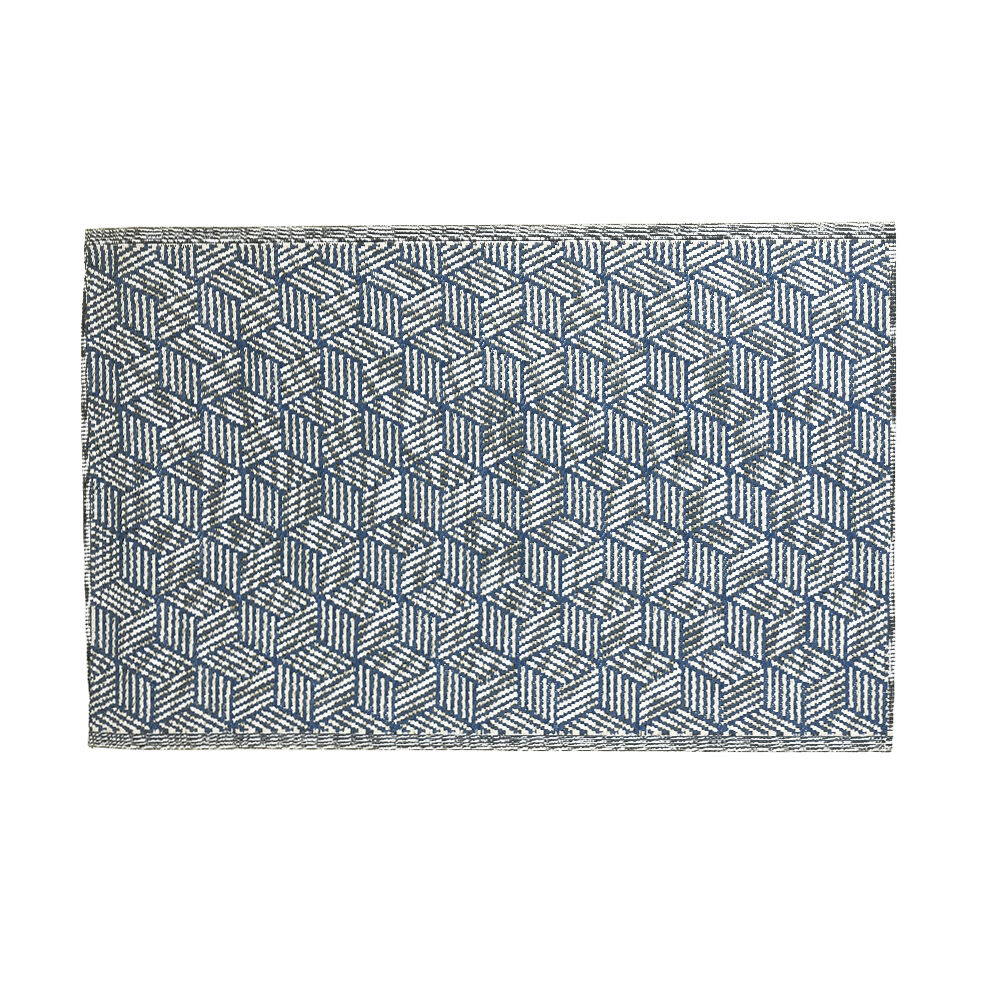 Tapis d'extérieur rectangulaire (180 x 120 cm) Malaga - Bleu