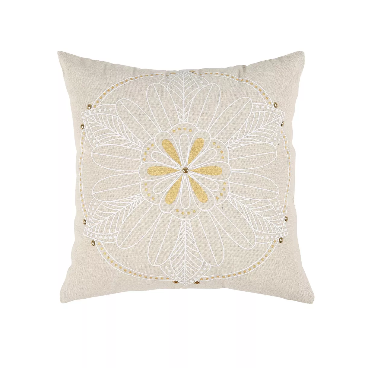 Kussenhoes (40 cm) Mandala Ecru 1