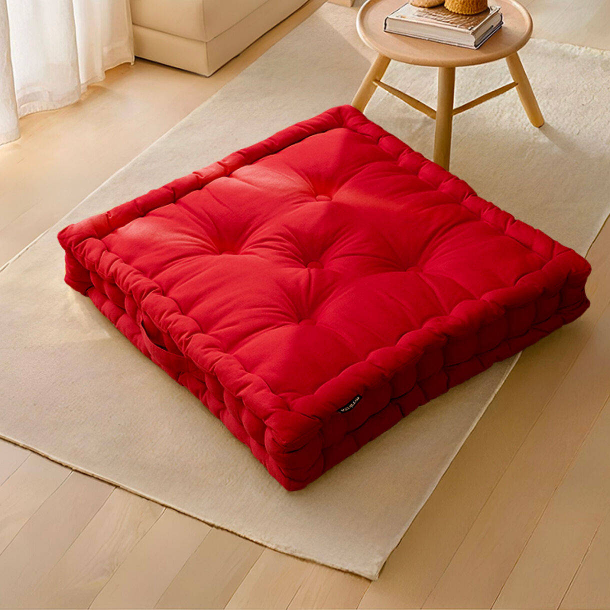 Cuscino da pavimento (60 x H10 cm) Pixel Rosso ciliegia 1