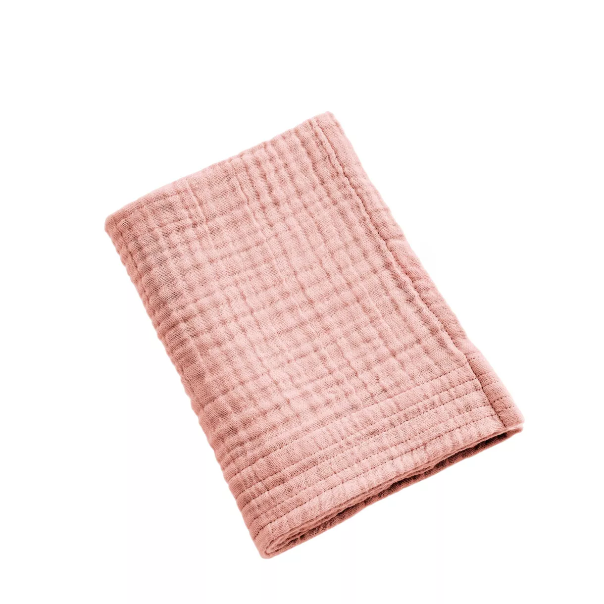 Gastendoekje Katoengaas (30 x 50 cm) Gaïa Perzik roze