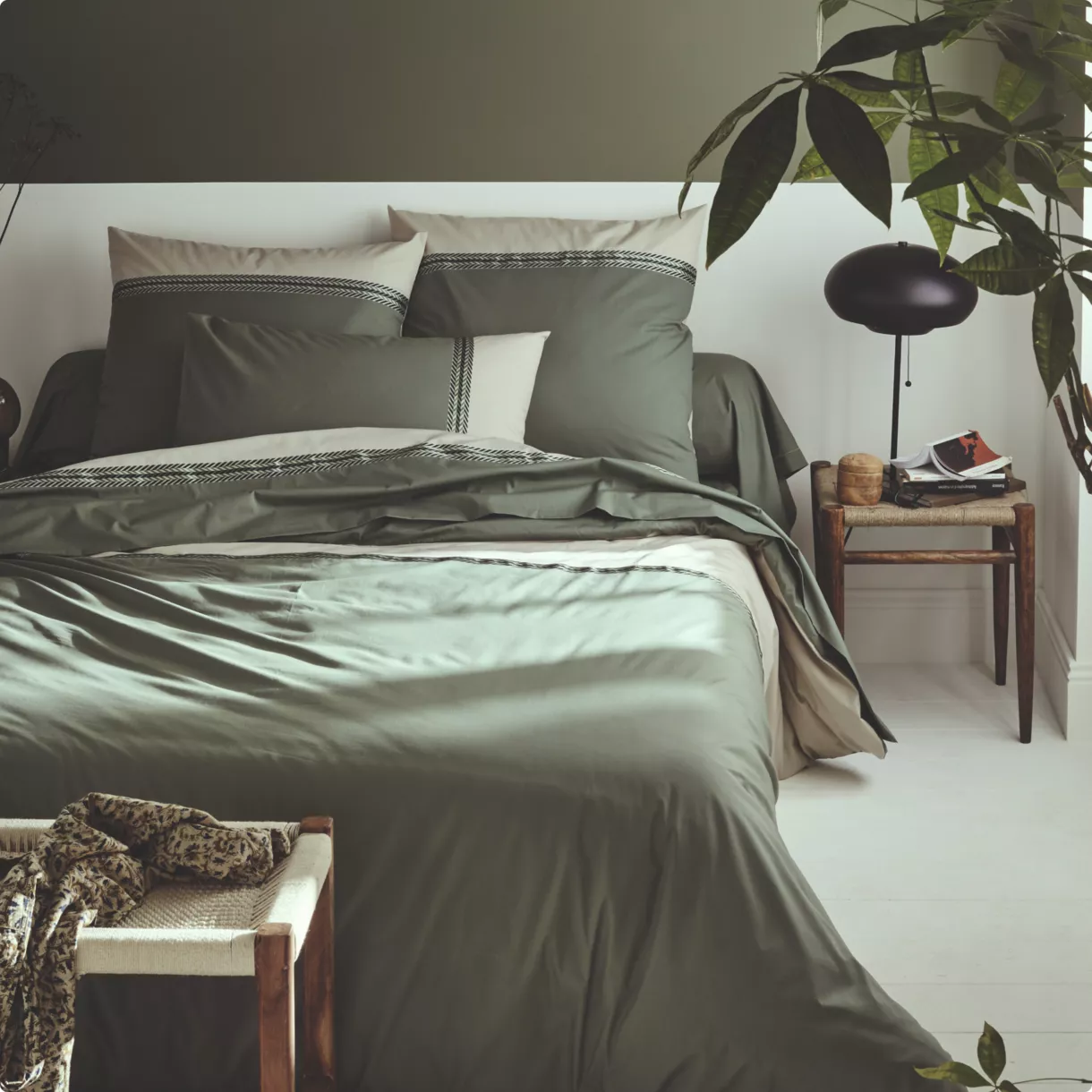 NOA KAKI HOUSSE DE COUETTE 200X200