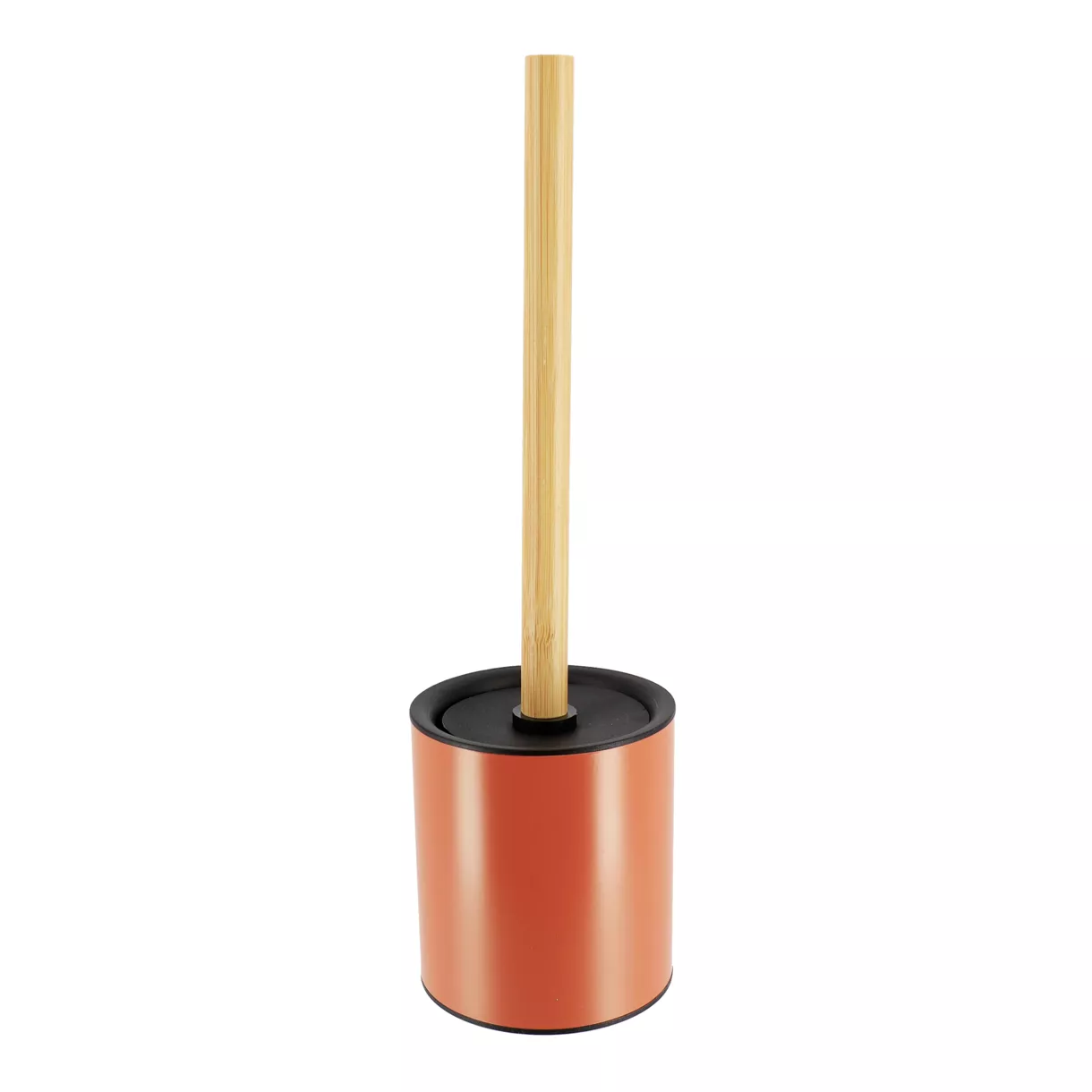 BROSSE WC METAL TIGE BAMBOU - TERRACOTTA/BAMBOU