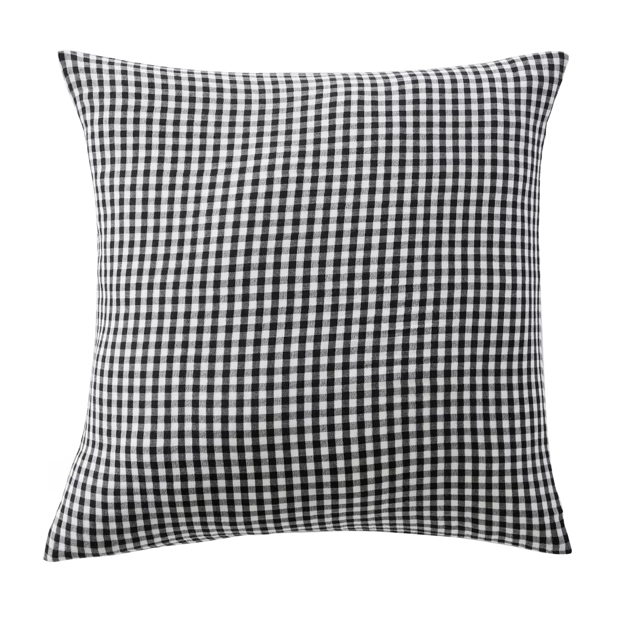 Taie d'oreiller carrée gaze de coton (60 x 60 cm) Vickie Noire