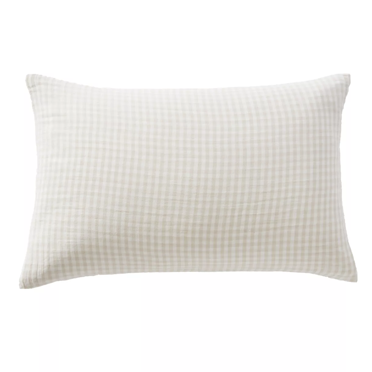 Taie d'oreiller rectangulaire gaze de coton (50 x 70 cm) Vickie Beige
