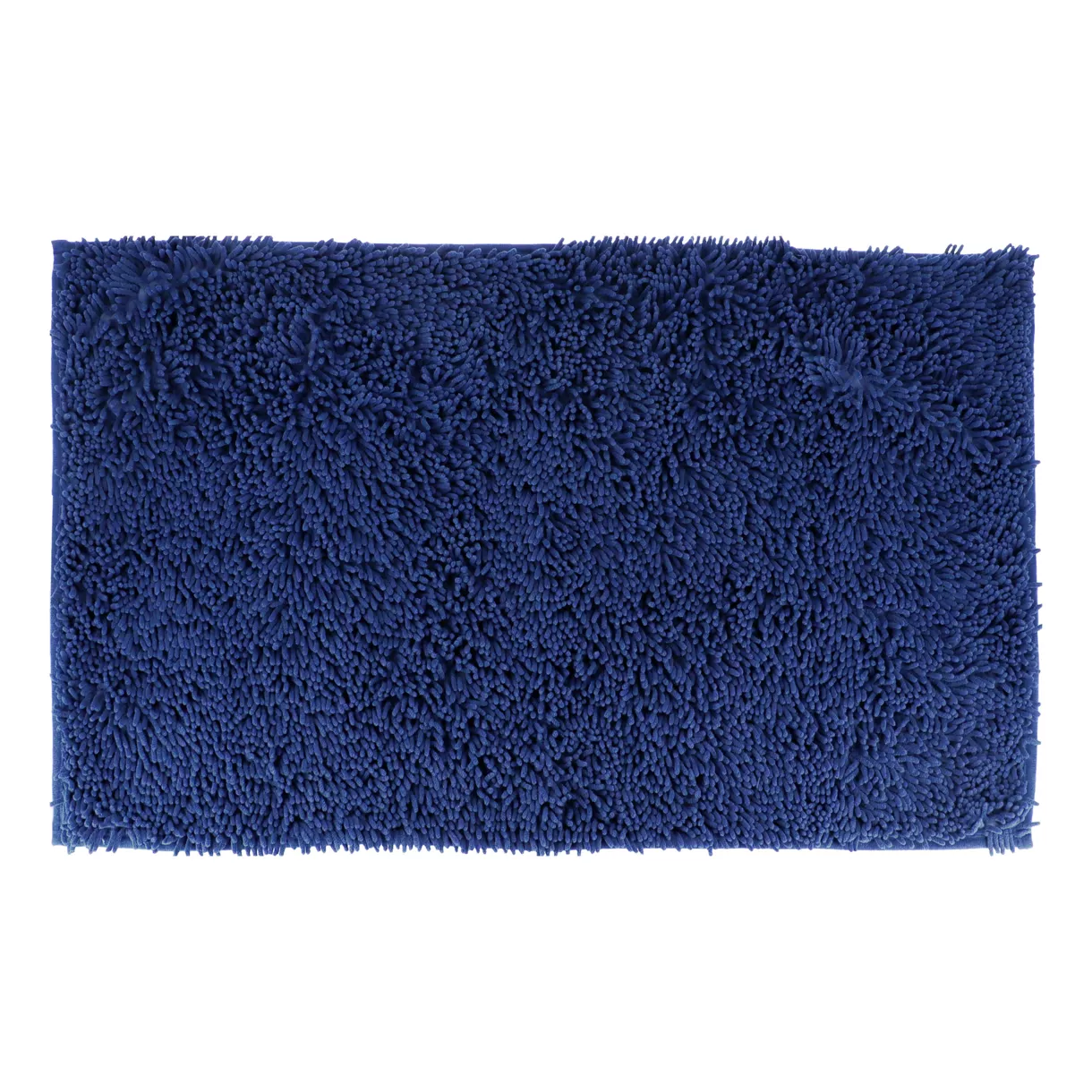 TAPIS MICROFIBRE PETITE CHENILLE 50X80 CM - BLEU MARINE