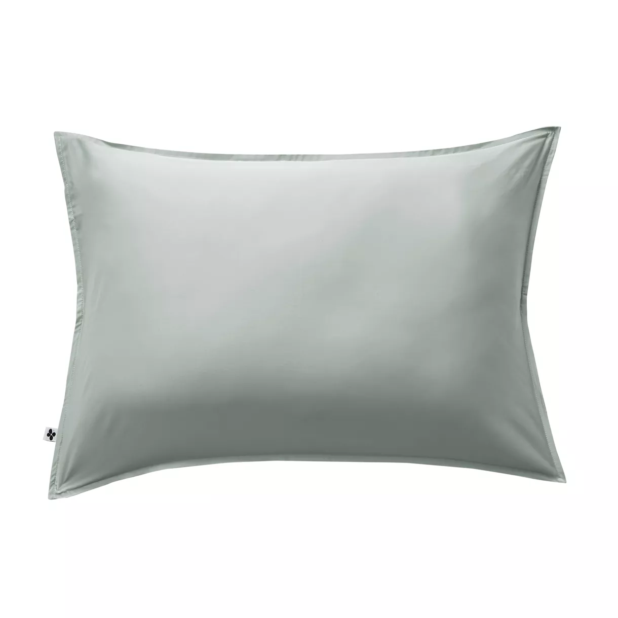 Funda de almohada rectangular en satén de bambú (50 x 70 cm) Salomé Verde eucalipto