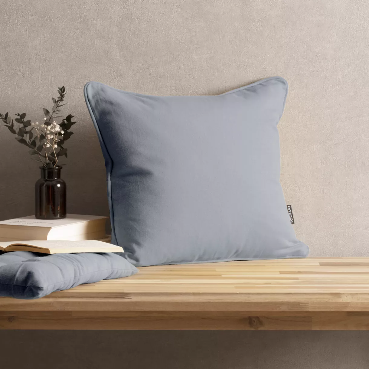 Coussin carré coton (40 x 40 cm) Pixel Gris 