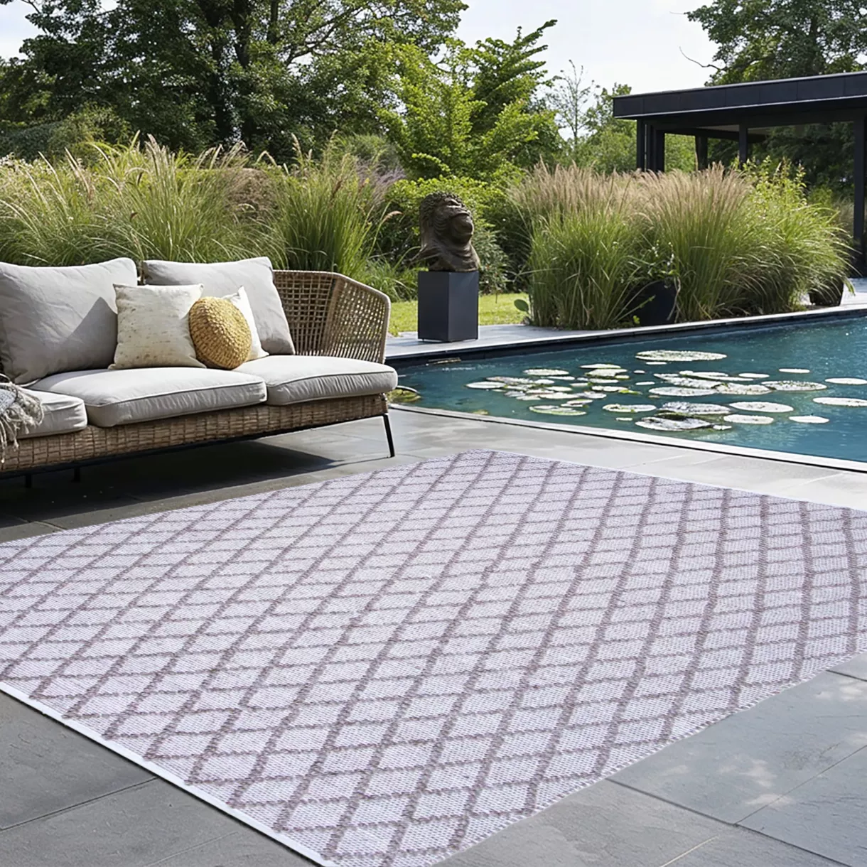 Alfombra de exterior (160 x 230 cm) Orlando Sable	 1