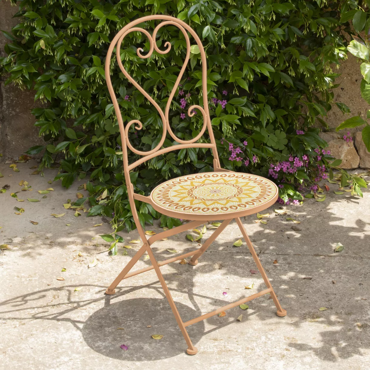 Silla de bistro plegable Tavira - Naranja