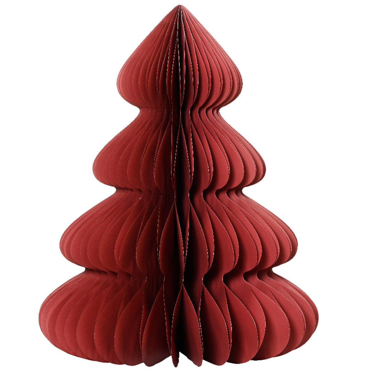 Albero di Natale in carta da posizionare (H90 cm) Chiusura Magnetica Rosso