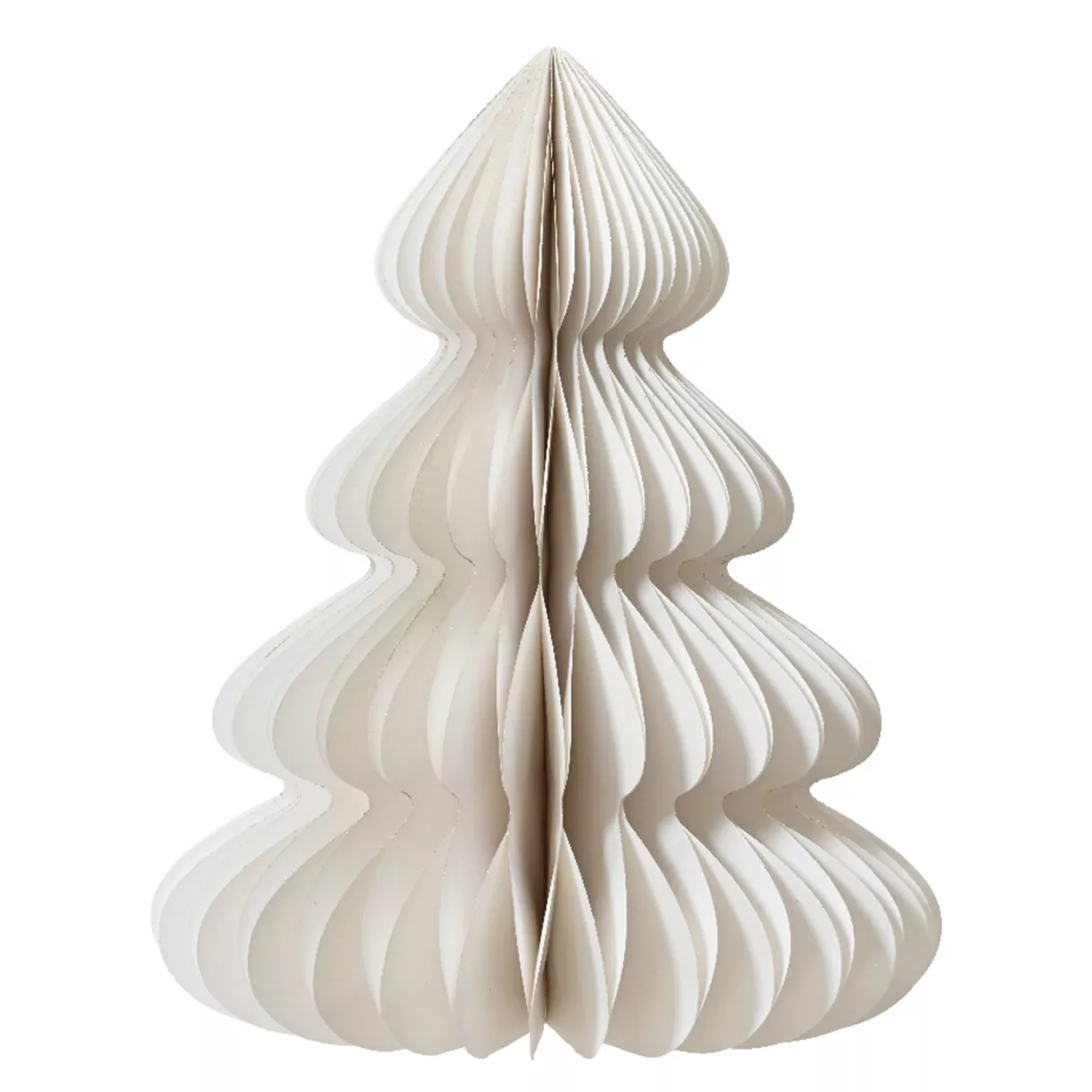 1 Sapin papier dia72.00-H90.00cm blanc
