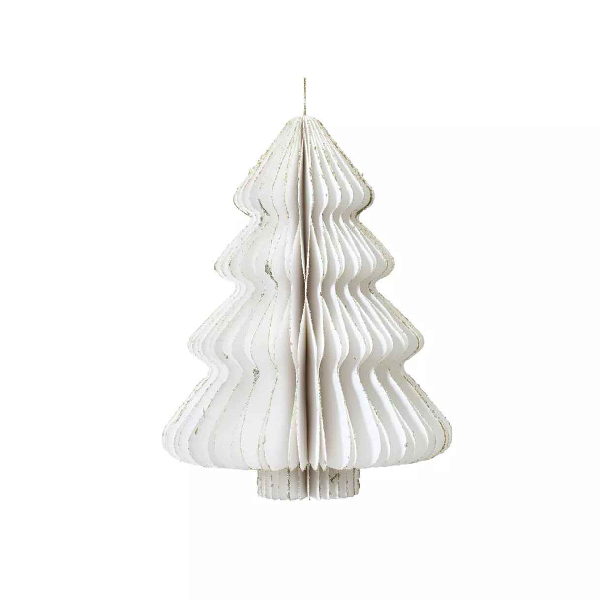 1 Sapin papier fermeture magnetique dia11.25-H15.00cm blanc