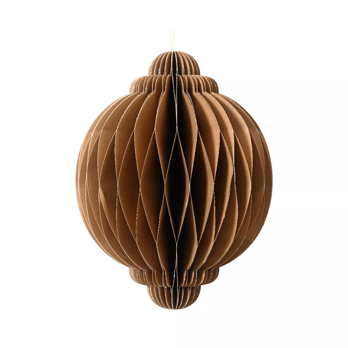 Cipolla di carta da appendere (H40 cm) Chiusura Magnetica Marrone