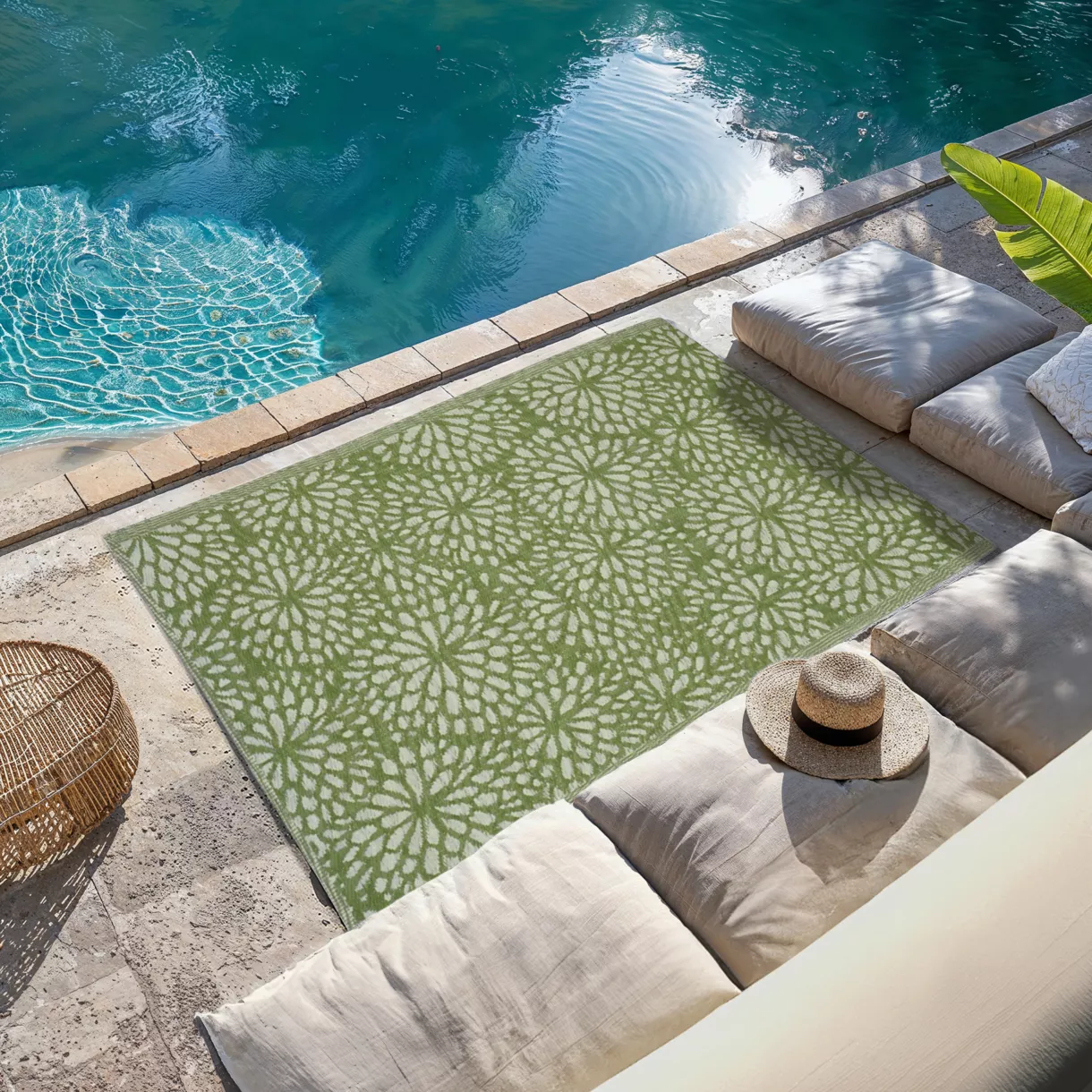 Tapis d'extérieur (120 x 180 cm) Stessy Vert 1