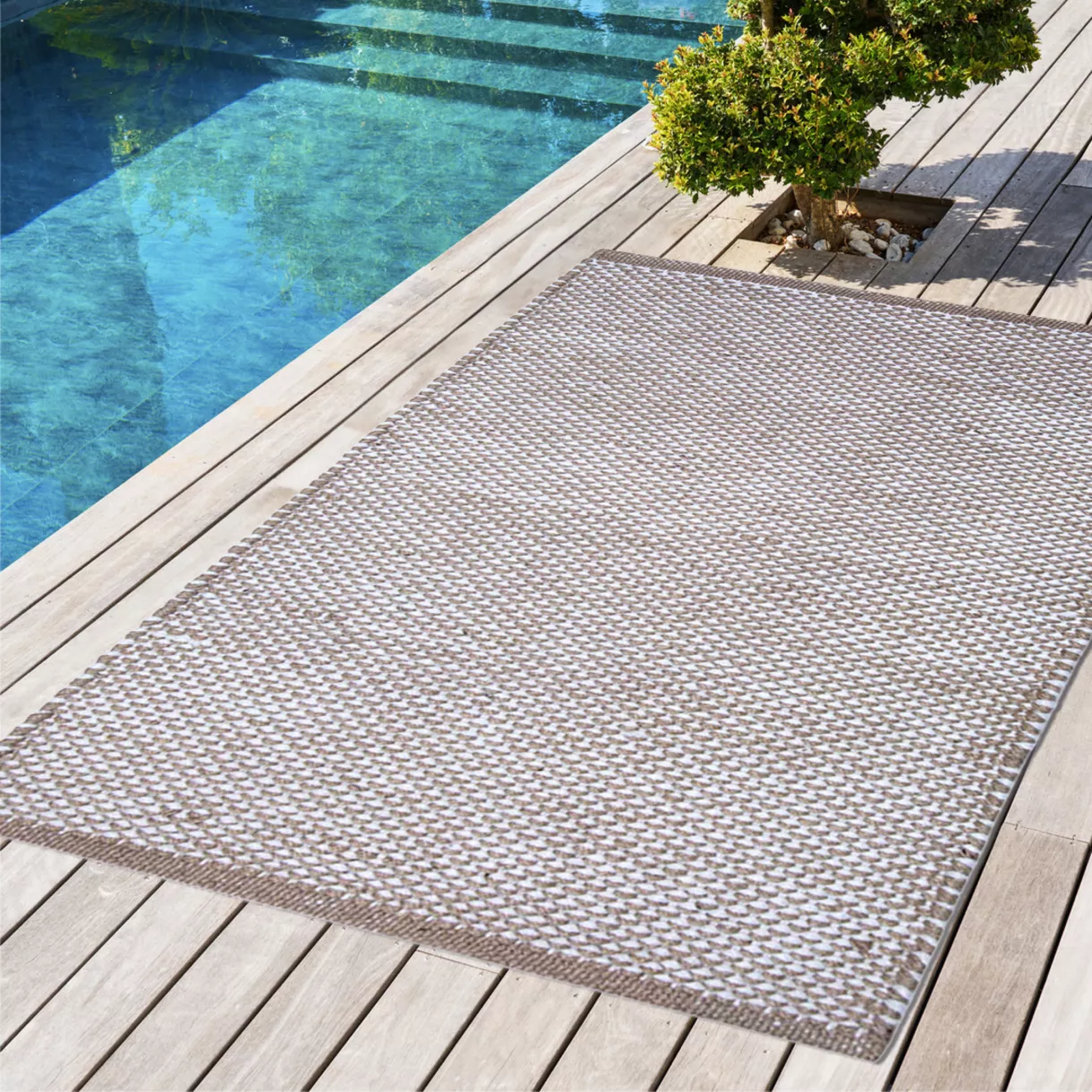Alfombra de exterior (50 x 80 cm) Hugo Yute	 1