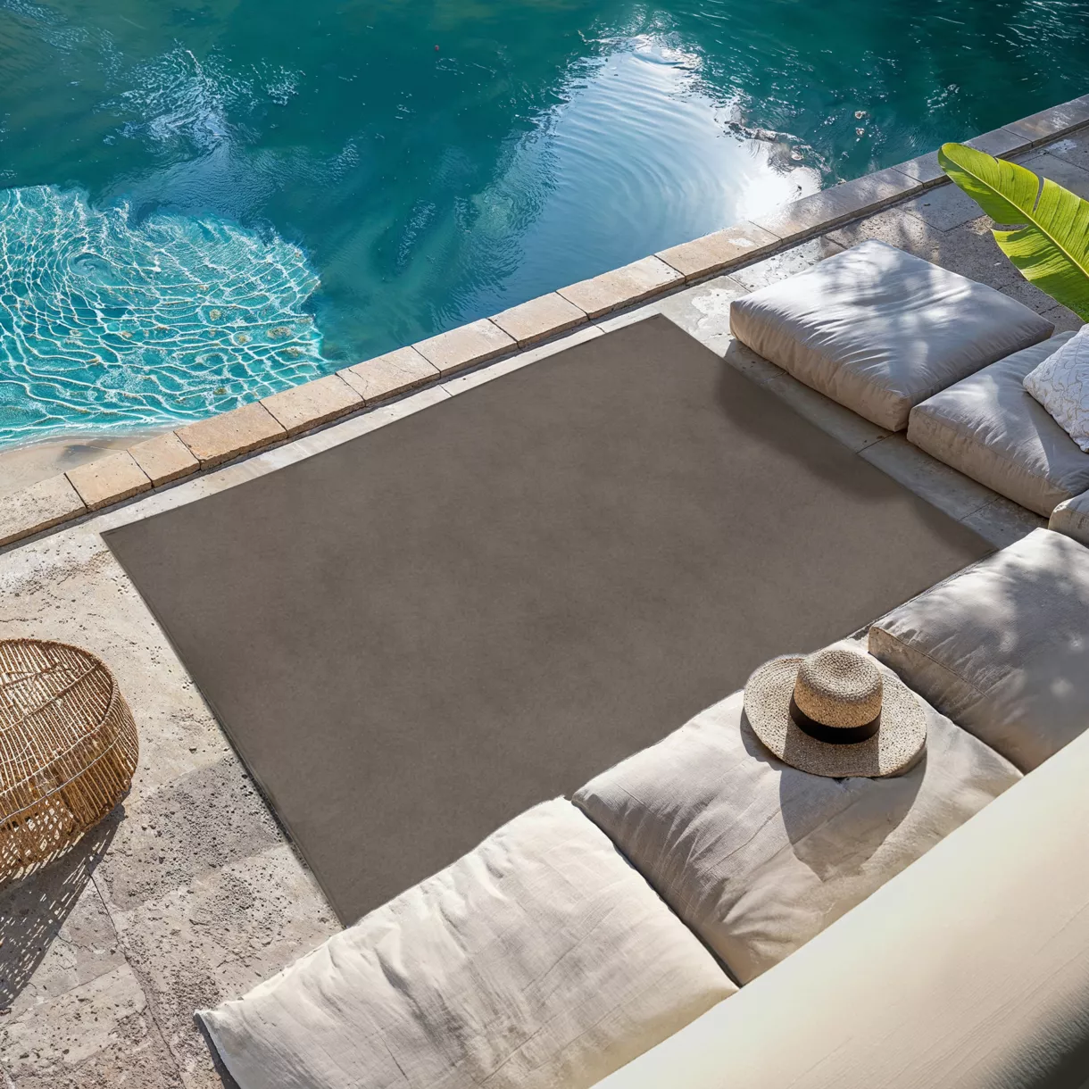 Tapis d'extérieur (140 x 200 cm) Acora Bronze 1