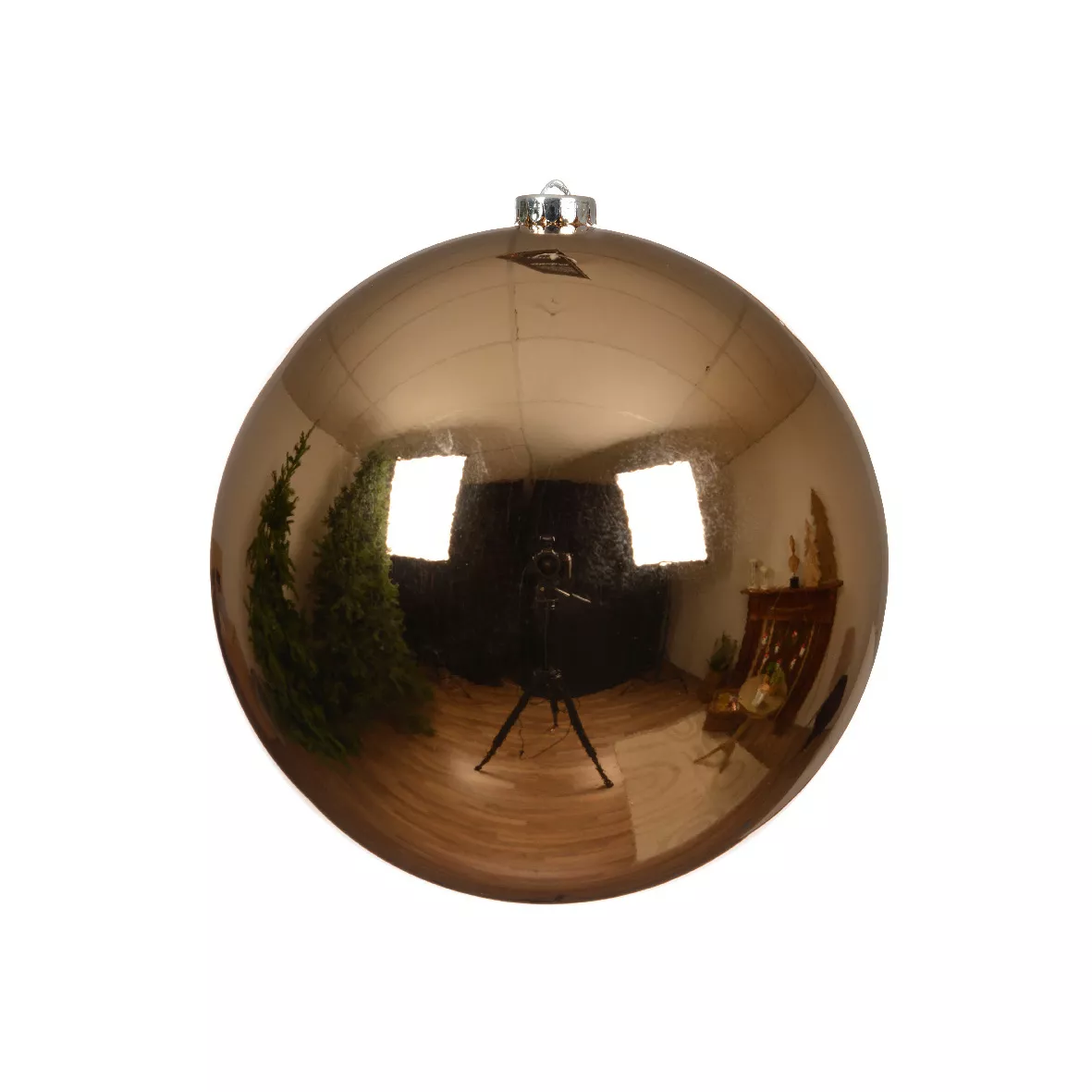 1 Boules incassable brillant ALPINE dia20.00cm brun noix de pe1 