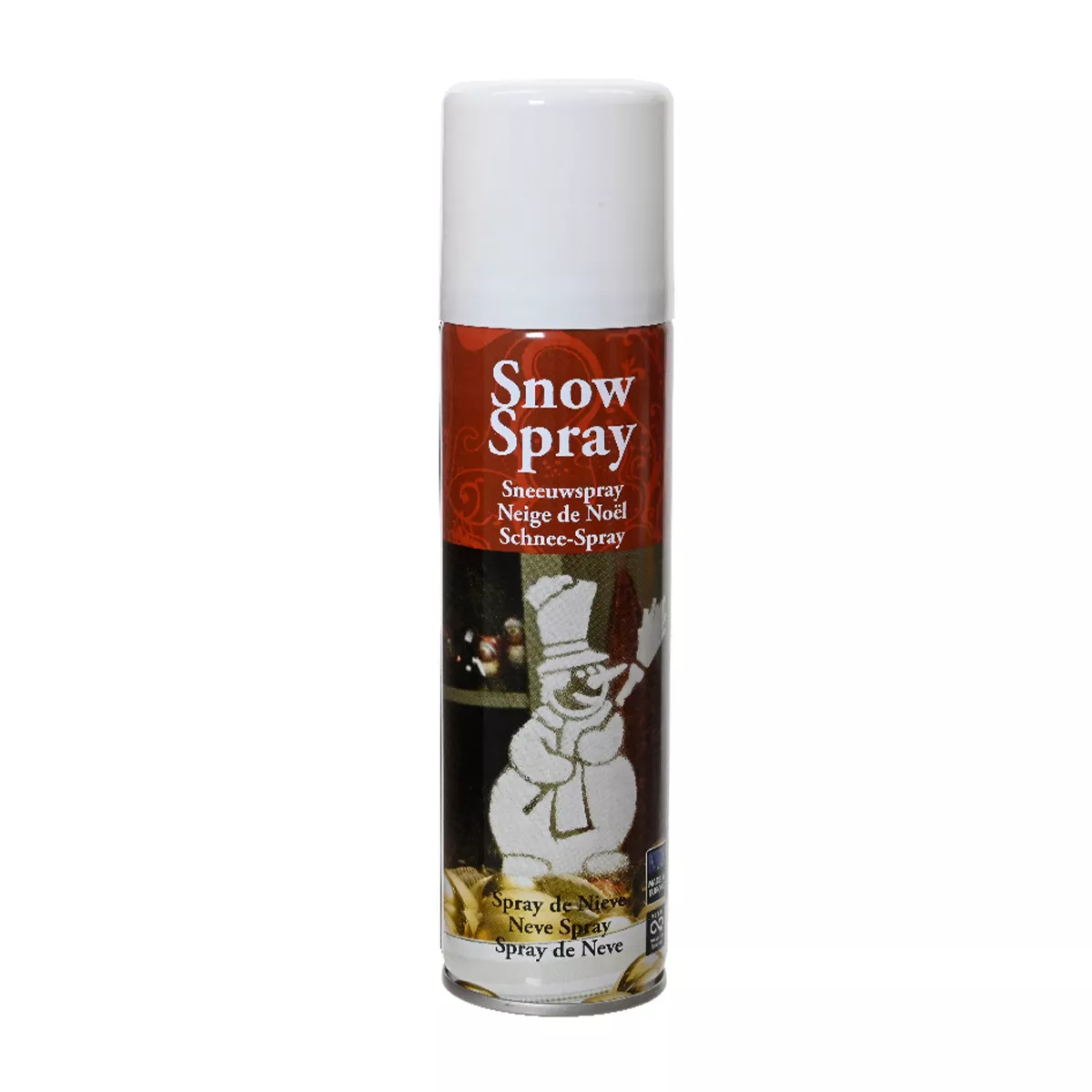 Set van 8 Kerst sjablonen en 1 sneeuwspray 150 ml - Wit