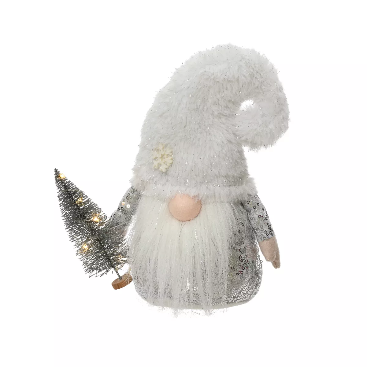 1 LED gnome intŽrieur MOD A L10.00-W18.00-H23.00cm-5L assorti/blanc chaud
