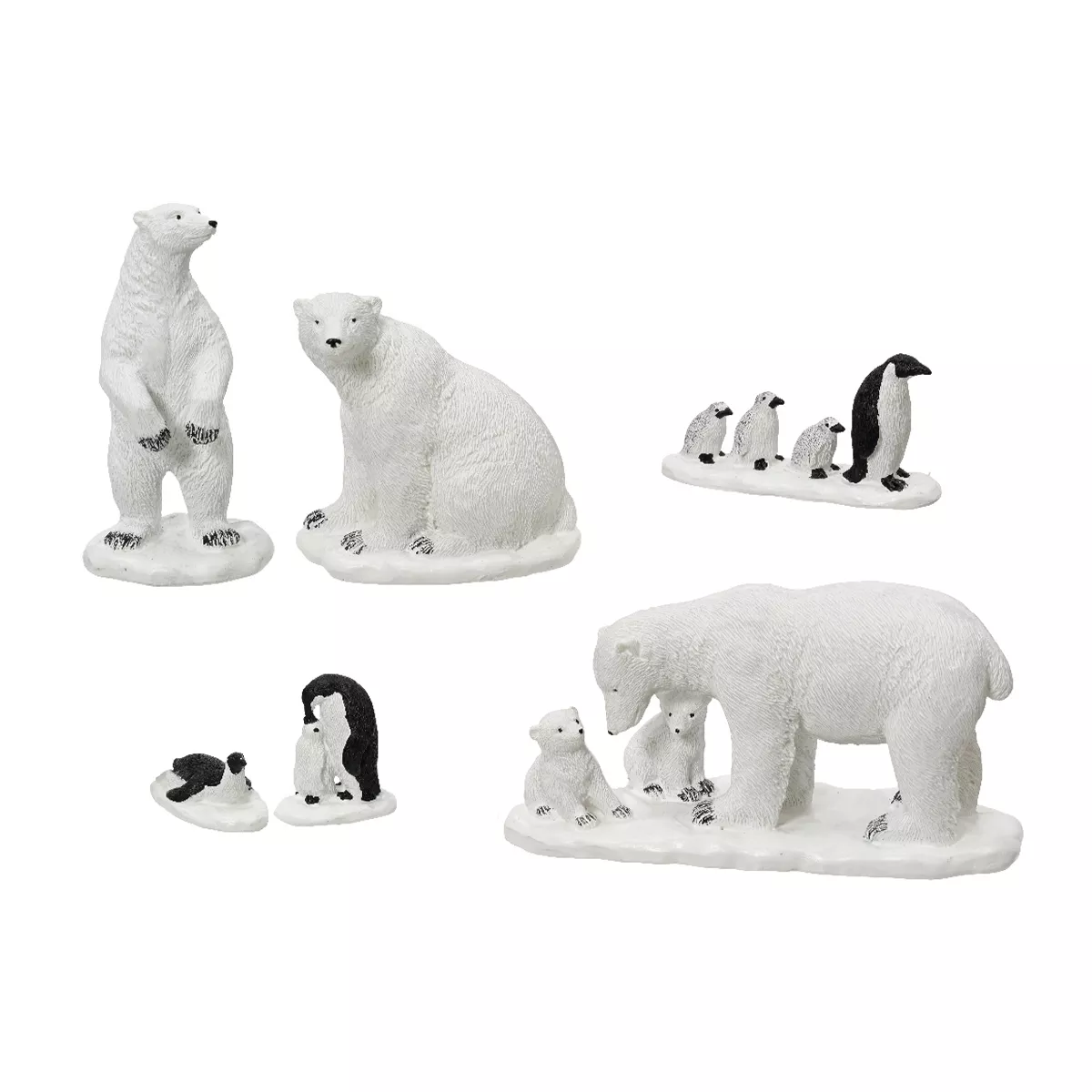 Lot de 6  Figurines intŽrieur L5.50-W14.00-H7.00cm assorti
