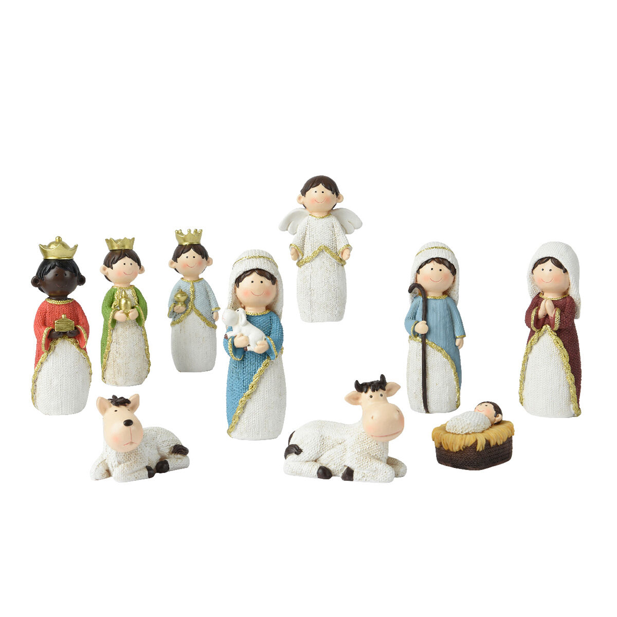 Les 8 santons (Hauteur 15 cm) de Joséphine