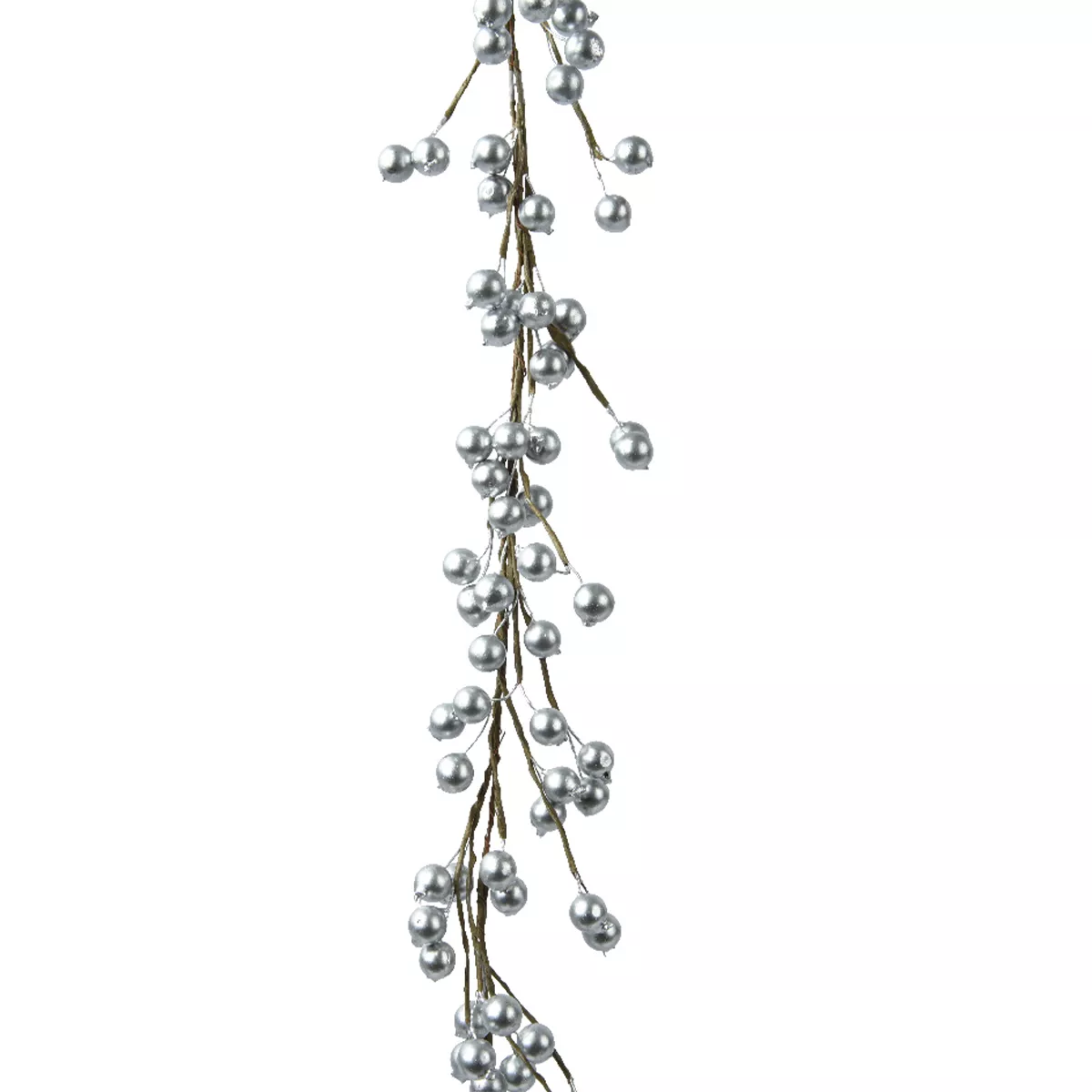eminza Guirlande de baies (130 cm) Christmas nature Argent