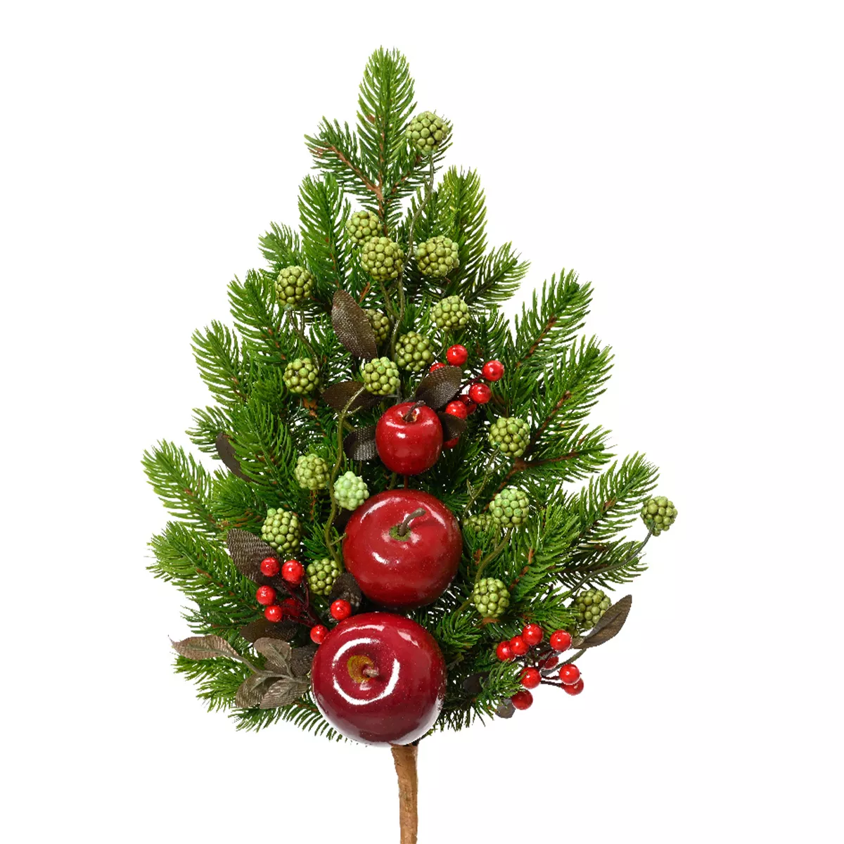 Rama de abetos (H50 cm) Manzanas dulces Rojo