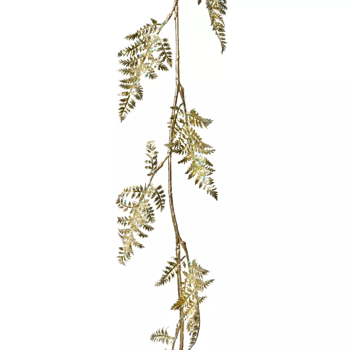 Guirnalda de hojas (120 cm) Helecho Real Oro