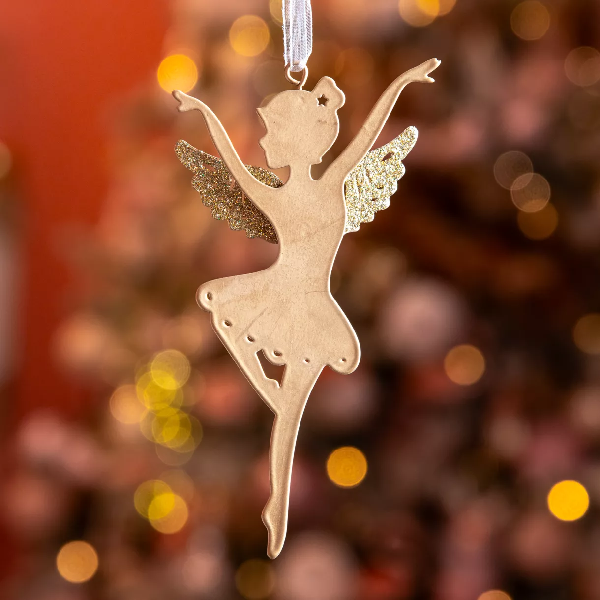 Danseuse à suspendre métal (H15 cm) Fée Alice Or