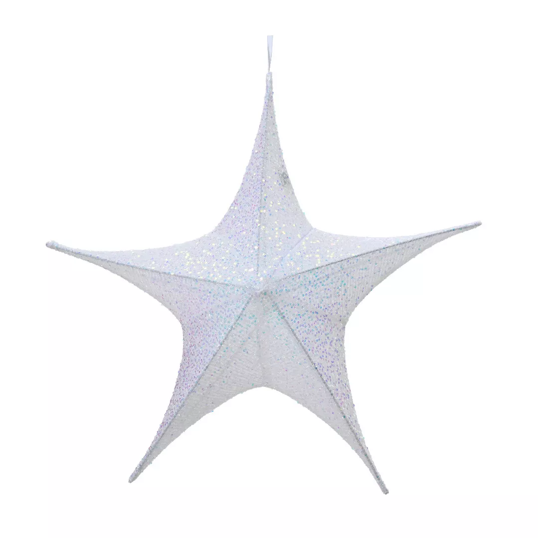 Kerstster om op te hangen (D180 cm) Glitterend Iridescent Kerstmis