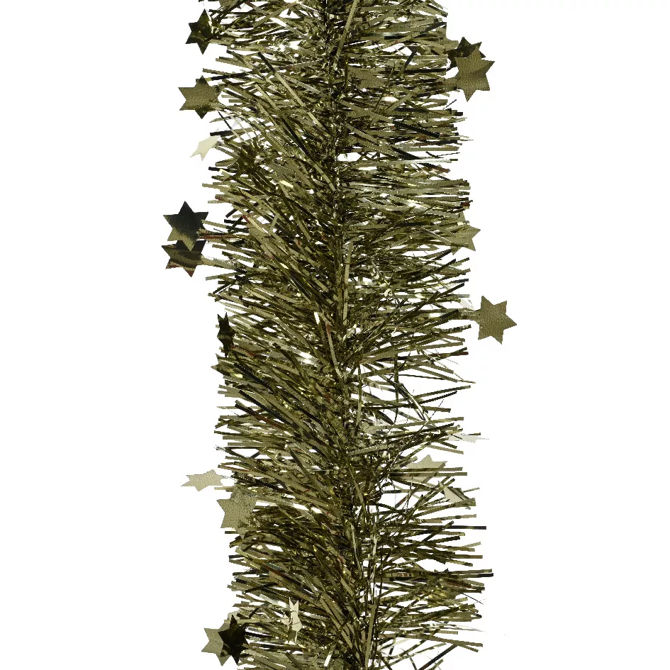 Weihnachtsgirlande (D9 cm) Sterne Alpine Rosmaringrün