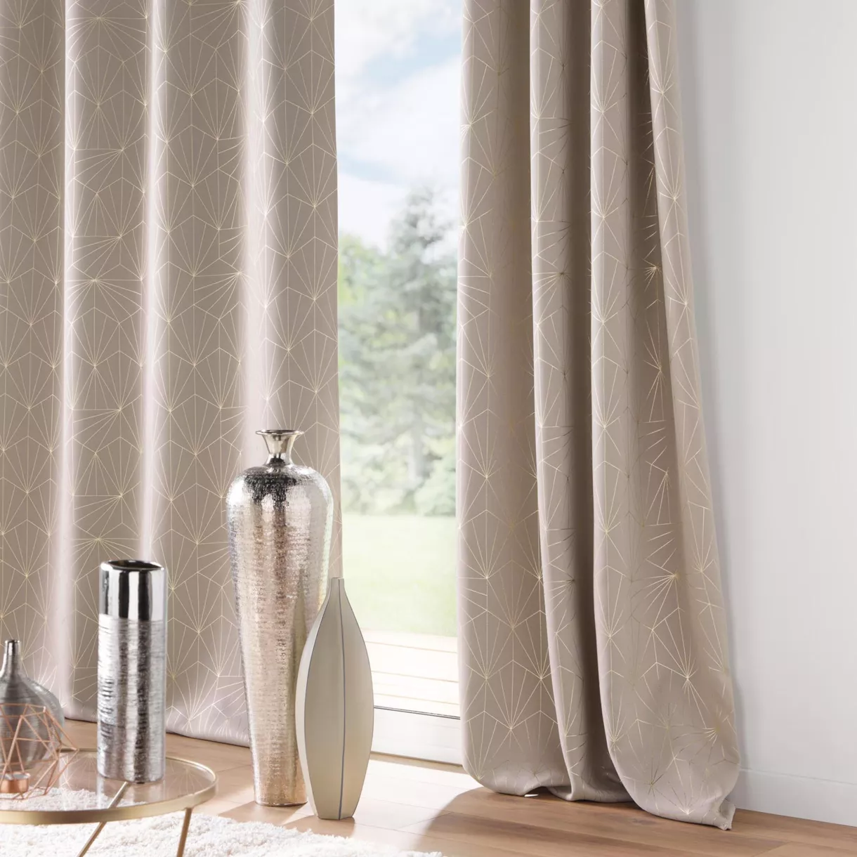 Rideau occultant (140 x 260 cm) Eclat Taupe