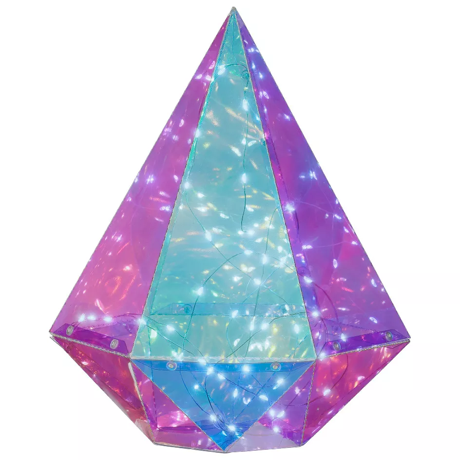 1 Micro LED diamant intŽrieur L25.00-W25.00-H30.00cm-40L blanc froid