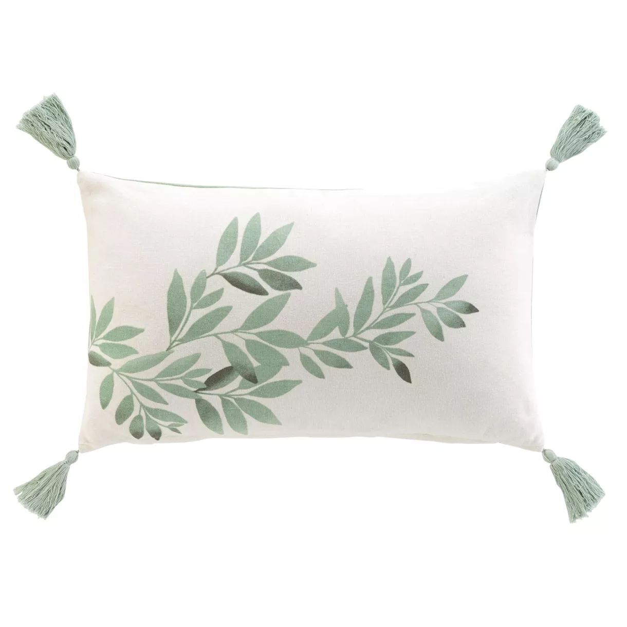 Coussin rectangulaire coton (30 x 50 cm) Nymphea Vert menthe