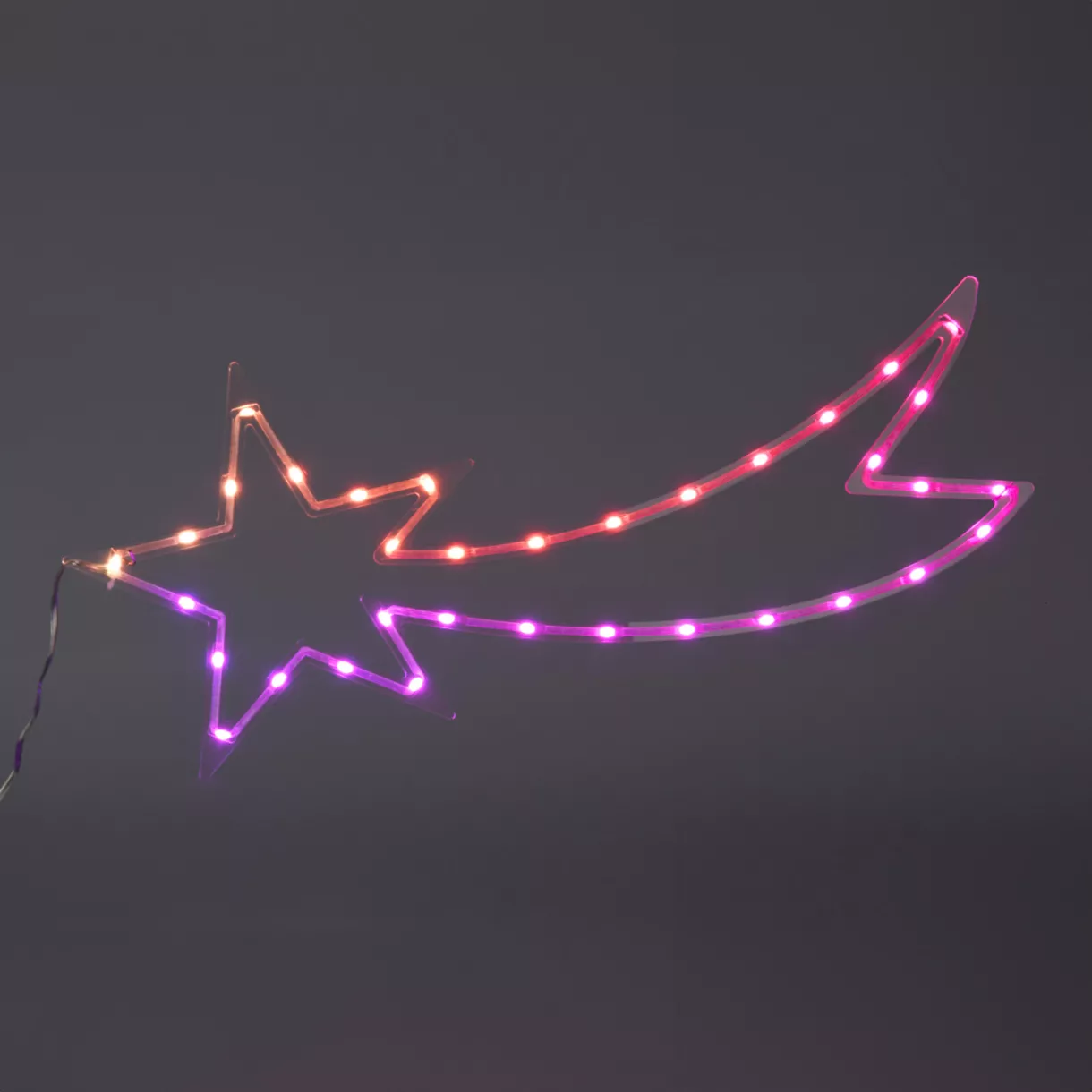 Heldere neon vallende ster 35 LED H25 cm Ster Multicolor