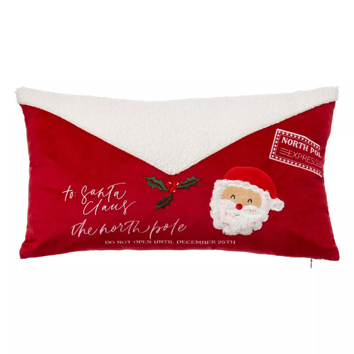 Rechthoekig kerstkussen (30 x 50 cm) Brief aan de Kerstman