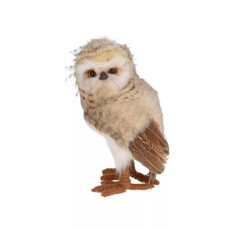 HIBOU DEBOUT 24CM 2ASS MARRON MOD B