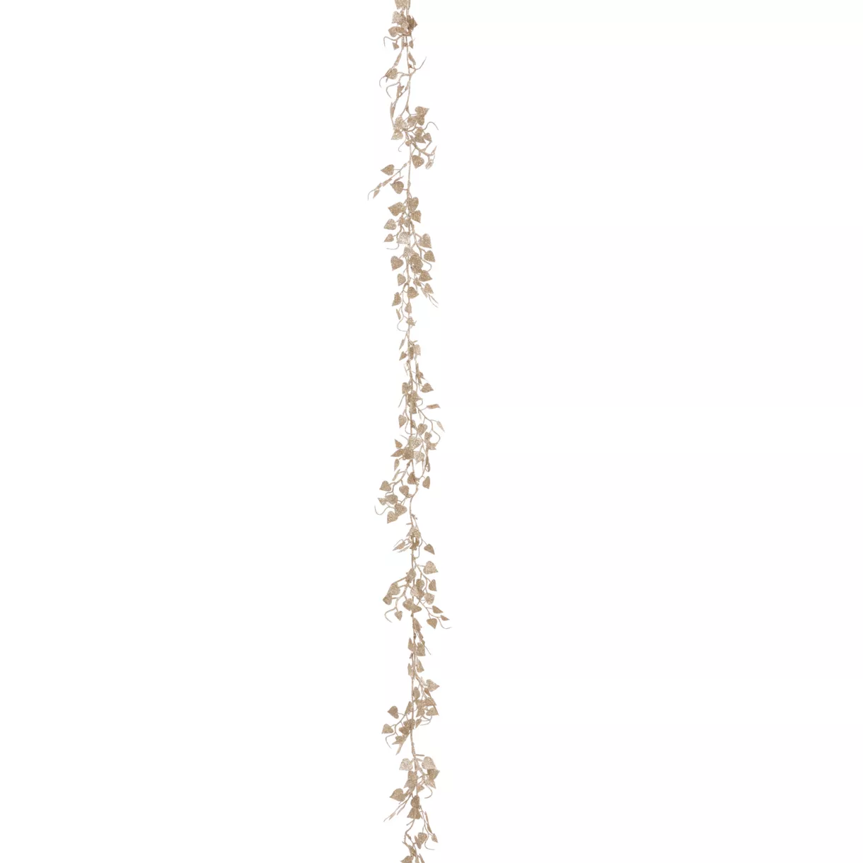 GUIRLANDE DE NOEL PLAST FEUILLES XS OR 180CM