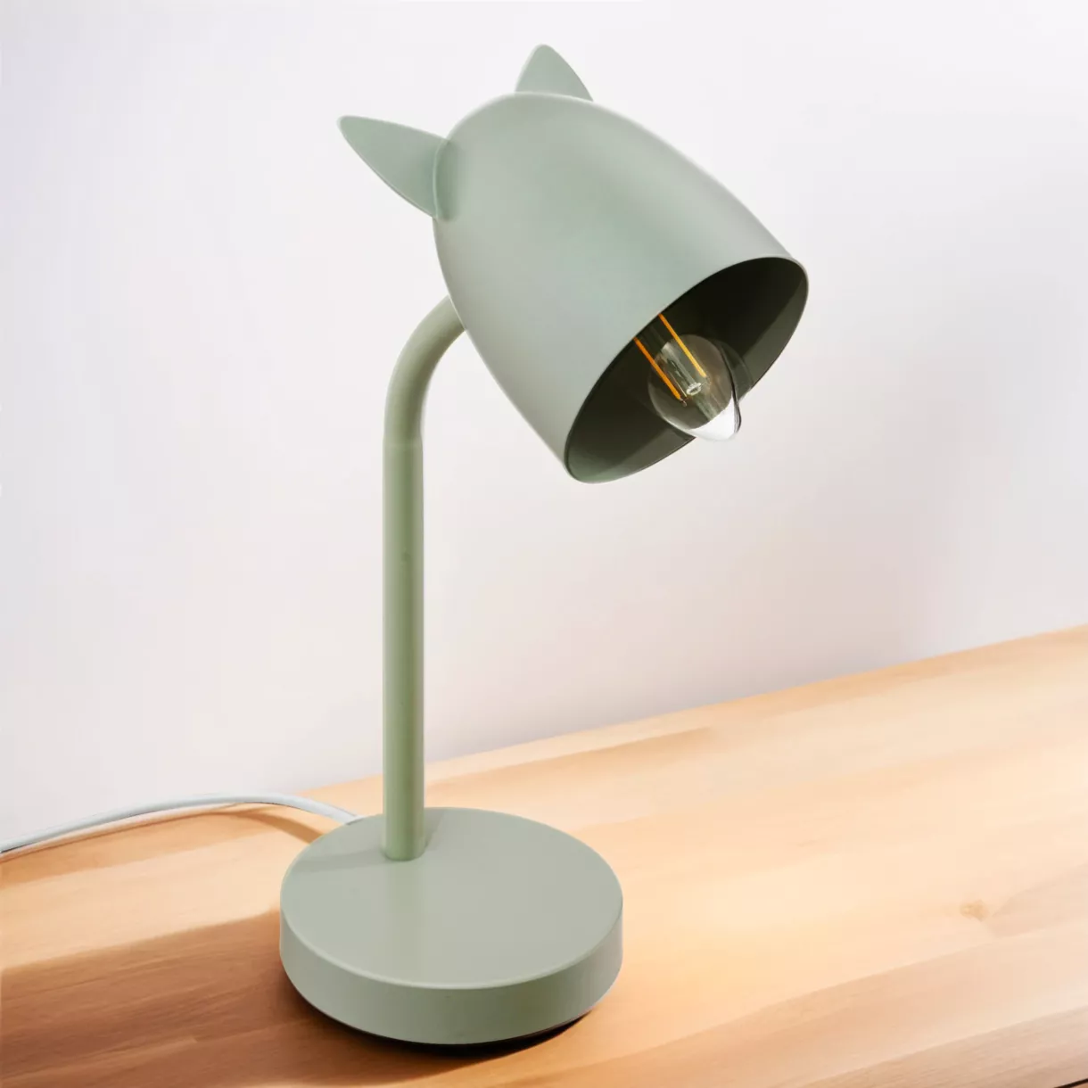 Lampada da posare bambini (H31 cm) Orecchie Verde