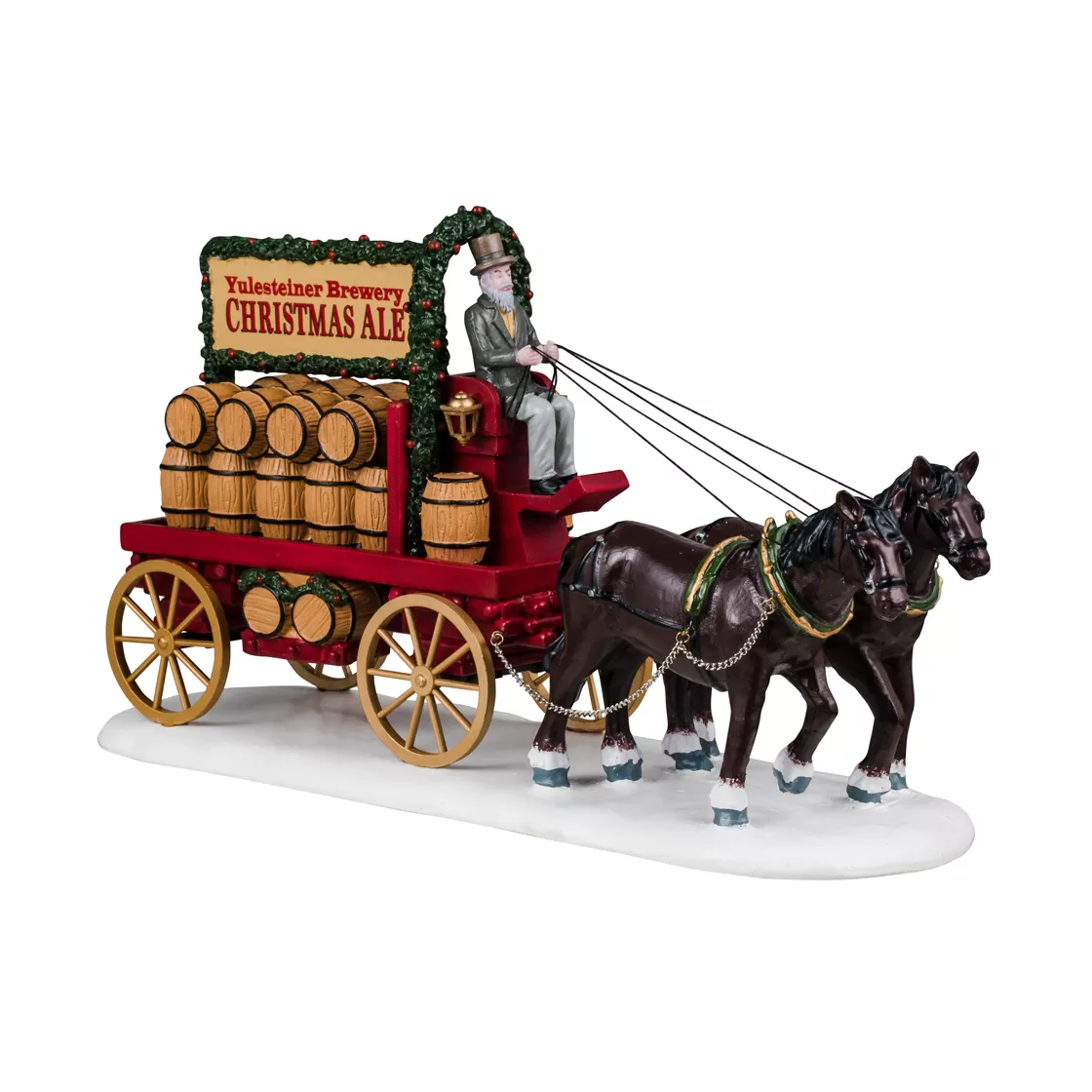 Lemax Figuren Bierlevering per koets