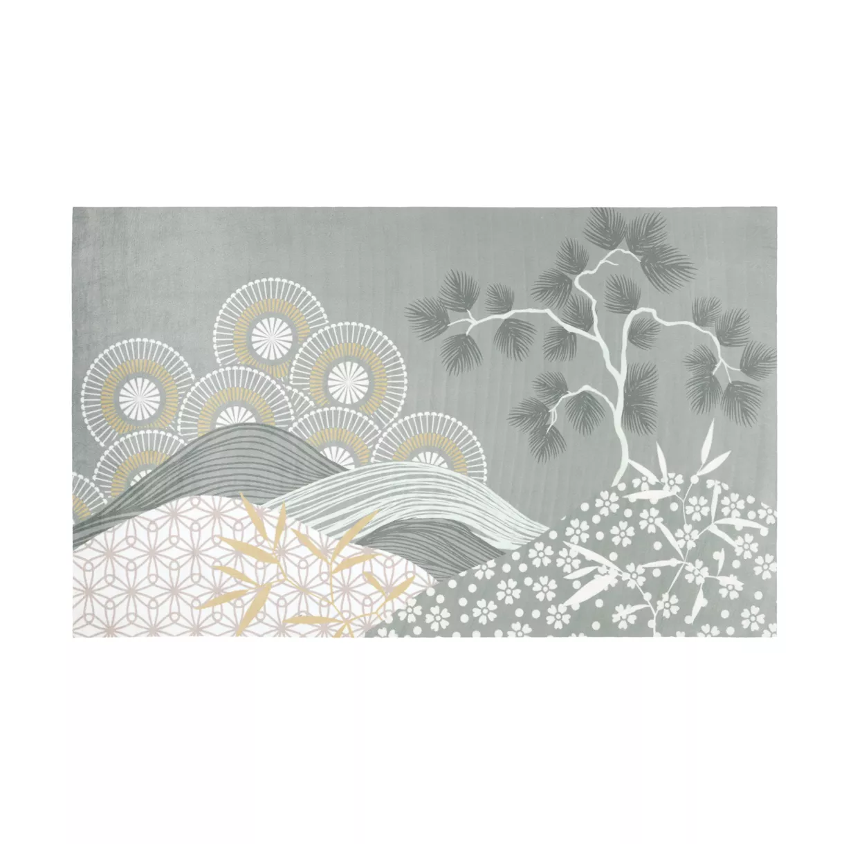 Tapis antidérapant (45 x 75 cm) Yuki Vert