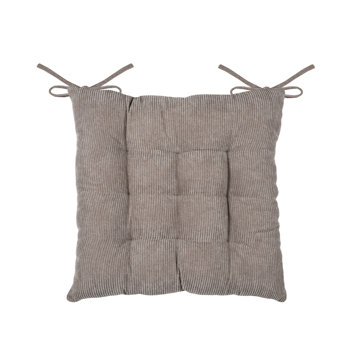 Coussin de chaise carré velours (38 x 38 cm) Dandy Taupe