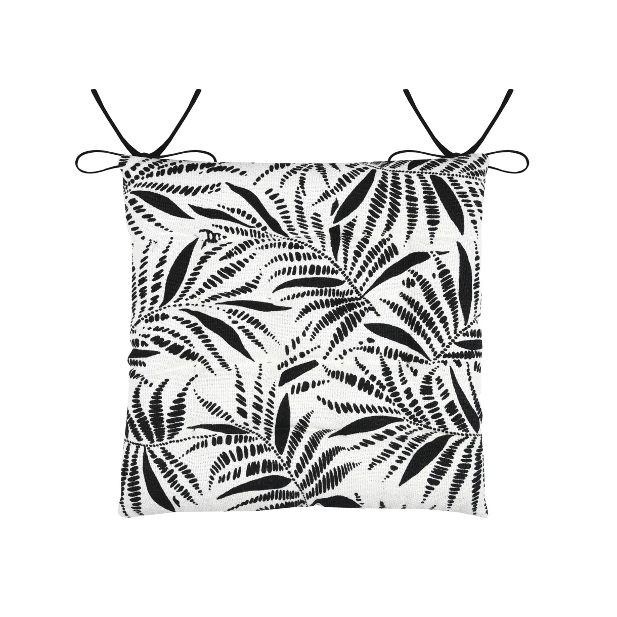 Coussin de chaise carré coton (38 x 38 cm) Ziana Ecru
