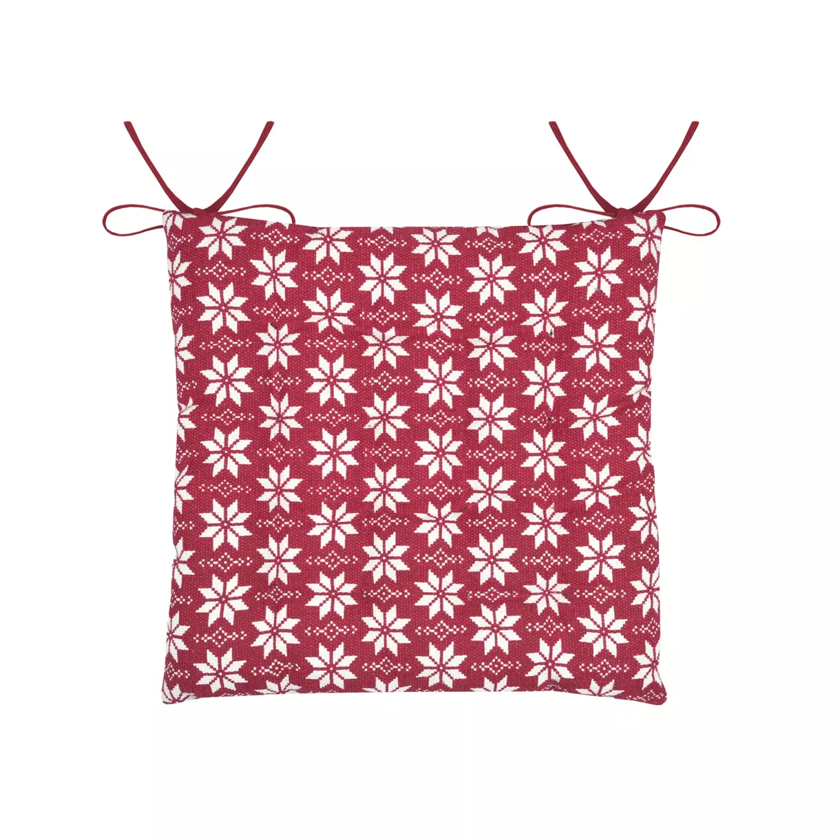 Coussin de chaise carré coton (38 x 38 cm) Valgenis Rouge 