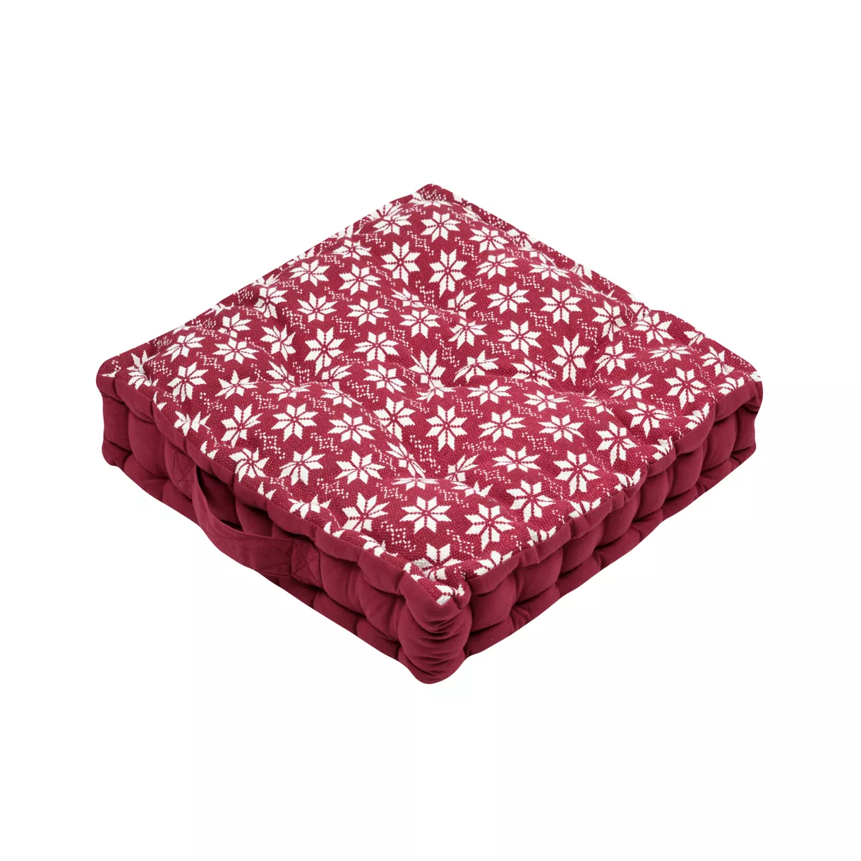 Coussin de sol carré coton (45 x 45 cm) Valgenis Rouge