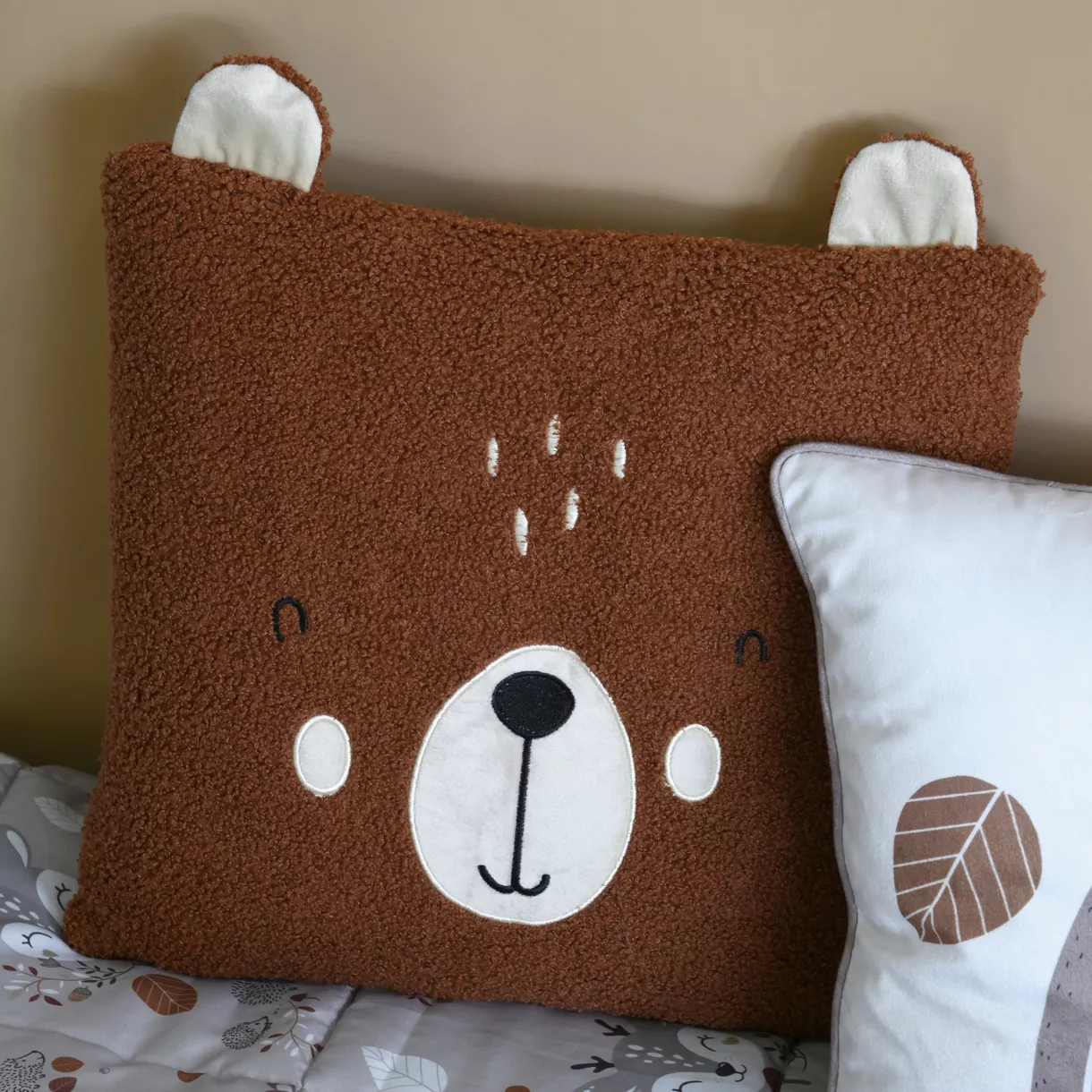 Coussin enfant carré (40 x 40 cm) Gabin Caramel